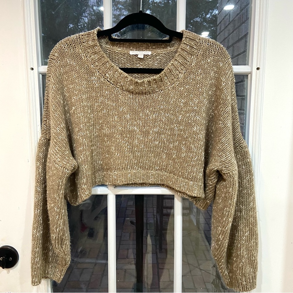 American Eagle “Don’t Ask Why” Cropped Sweater